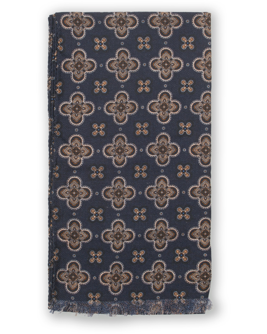 Herre | Amanda Christensen Wool Doublefaced Scarf Navy | Amanda Christensen | Wool Doublefaced Scarf Navy