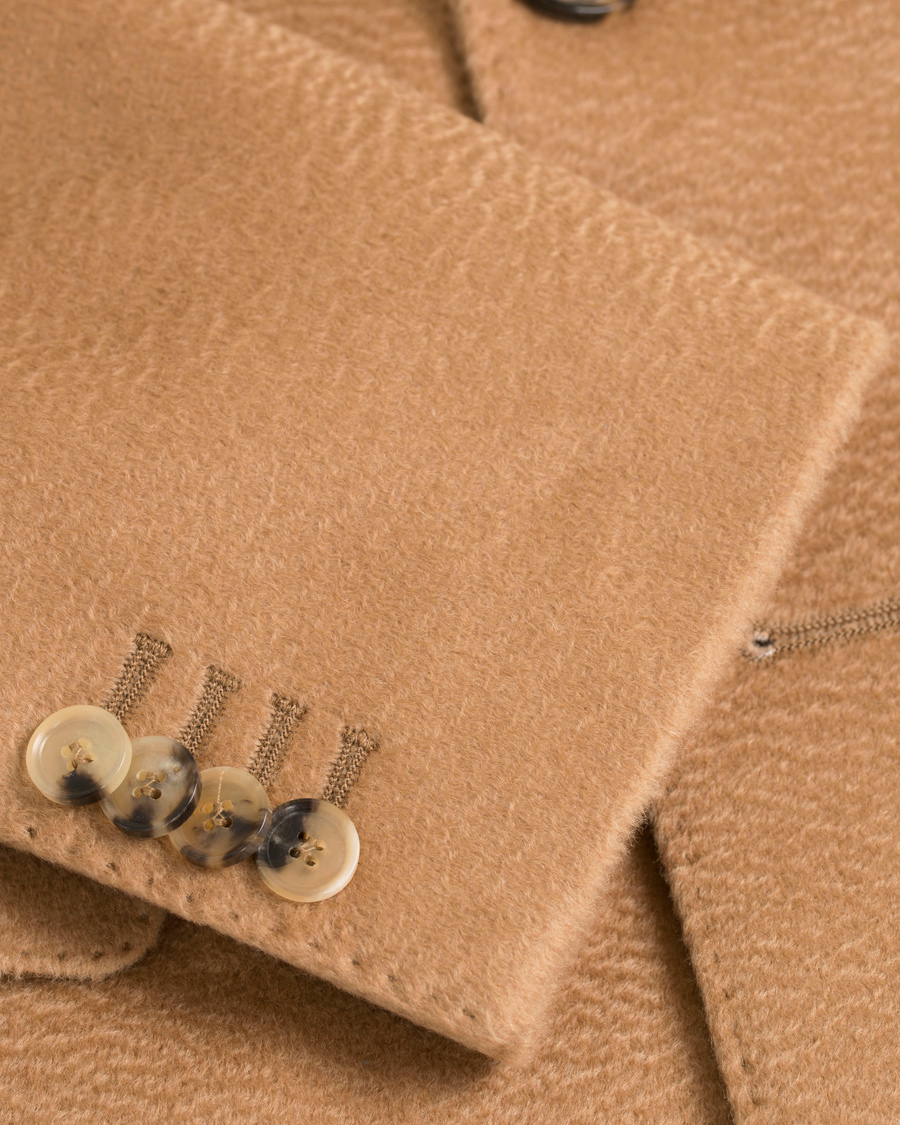 Herre | Jakker | Oscar Jacobson | Saul Delux Double Breasted Camelhair Coat Camel