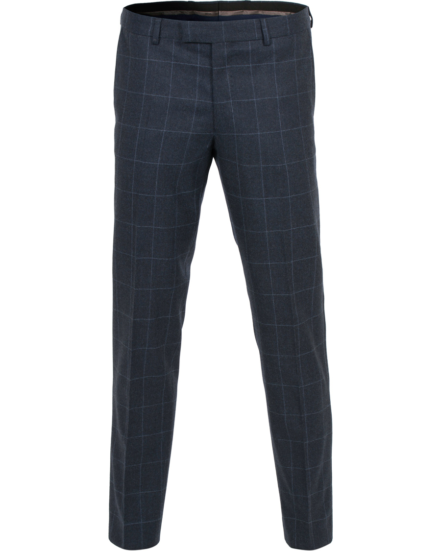 Herre | Dresser | Oscar Jacobson | Egel Wool Check Suit Navy