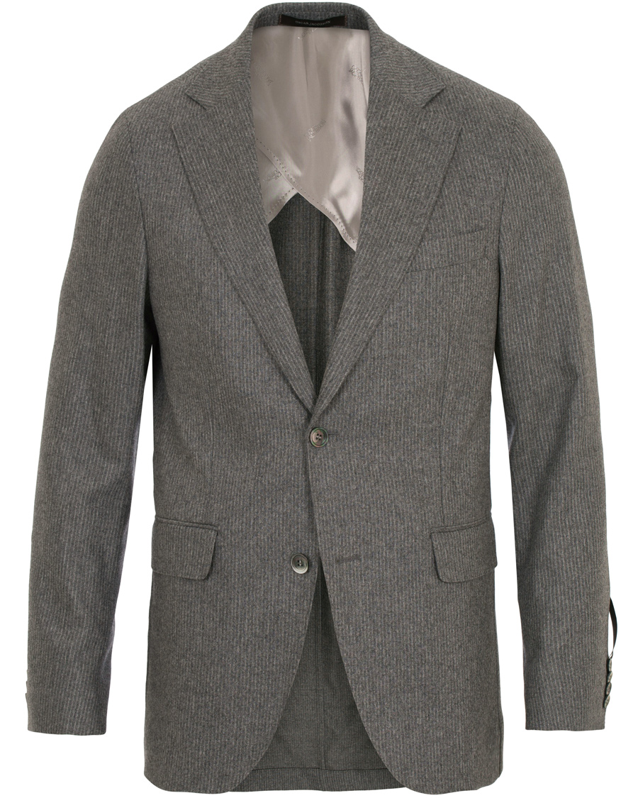 Herre | Dresser | Oscar Jacobson | Egel Wool Pinstripe Suit Light Grey