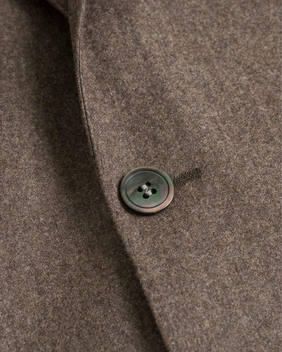 Herre | Dressjakker | Oscar Jacobson | Einar Flannel Blazer Light Brown