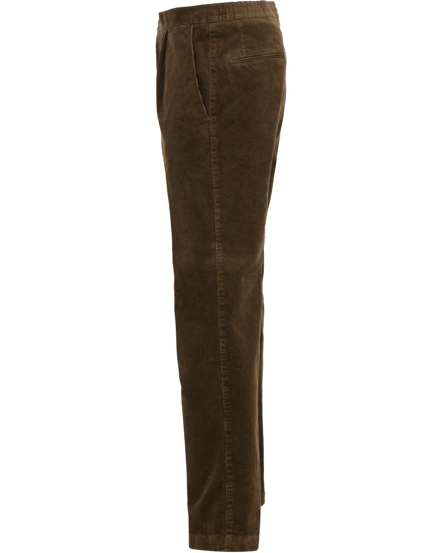 Herre | Bukser | Oscar Jacobson | Denver Single Pleated Trousers Brown
