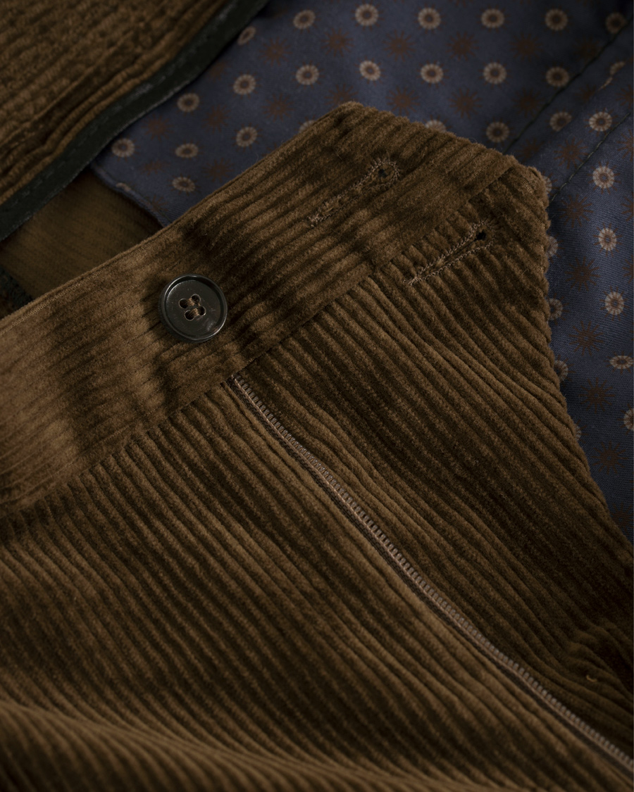 Herre | Bukser | Oscar Jacobson | Denver Single Pleated Trousers Brown