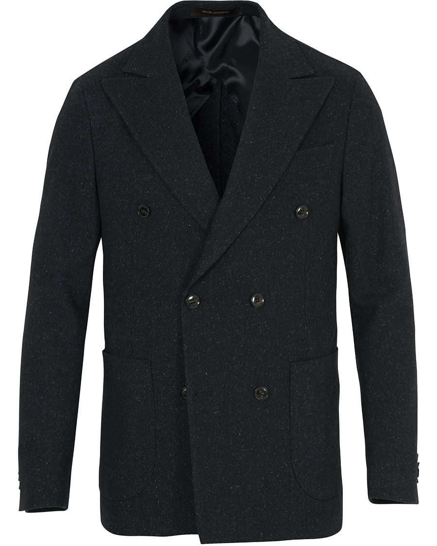 Herre | Dressjakker | Oscar Jacobson | Erik Double Breasted Blazer Navy