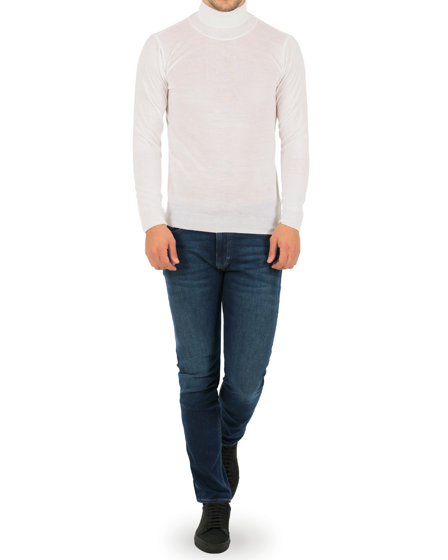 Herre | Gensere | Oscar Jacobson | Cole Extra Fine Merino Polo White
