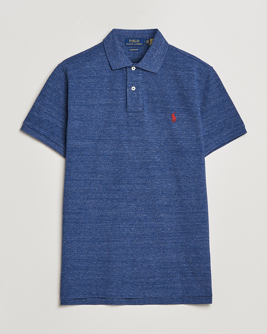 Herre | Pikéer | Polo Ralph Lauren | Custom Slim Fit Polo Classic Royal Heather