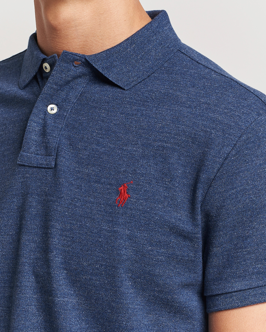 Herre | Pikéer | Polo Ralph Lauren | Custom Slim Fit Polo Classic Royal Heather
