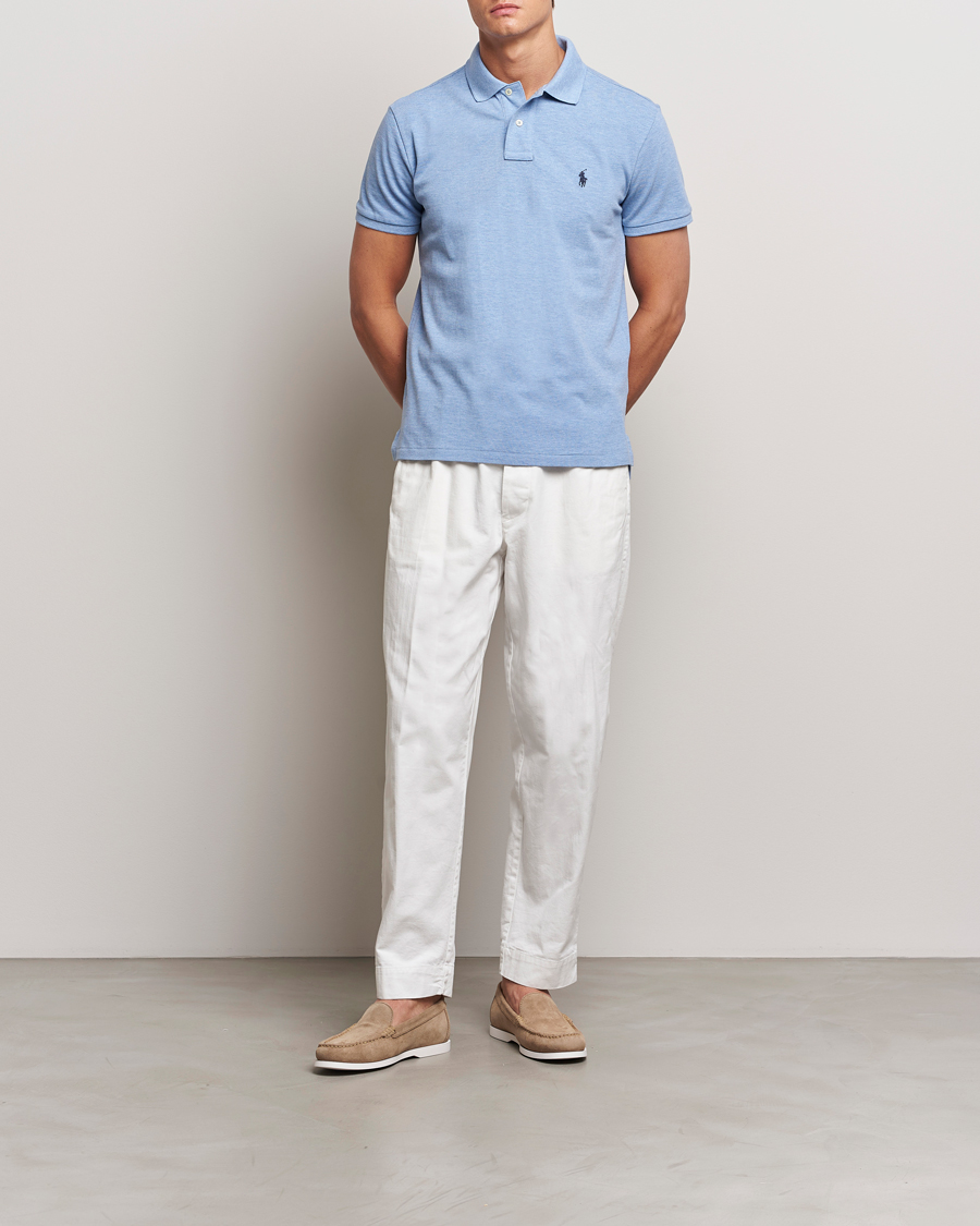 Herre | Pikéer | Polo Ralph Lauren | Custom Slim Fit Polo Isle Heather