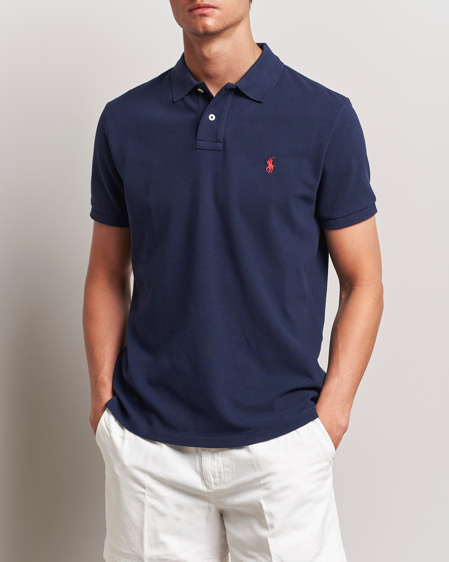 Herre | Preppy Authentic | Polo Ralph Lauren | Custom Slim Fit Polo Newport Navy