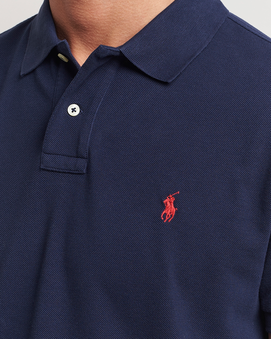 Herre | Pikéer | Polo Ralph Lauren | Custom Slim Fit Polo Newport Navy