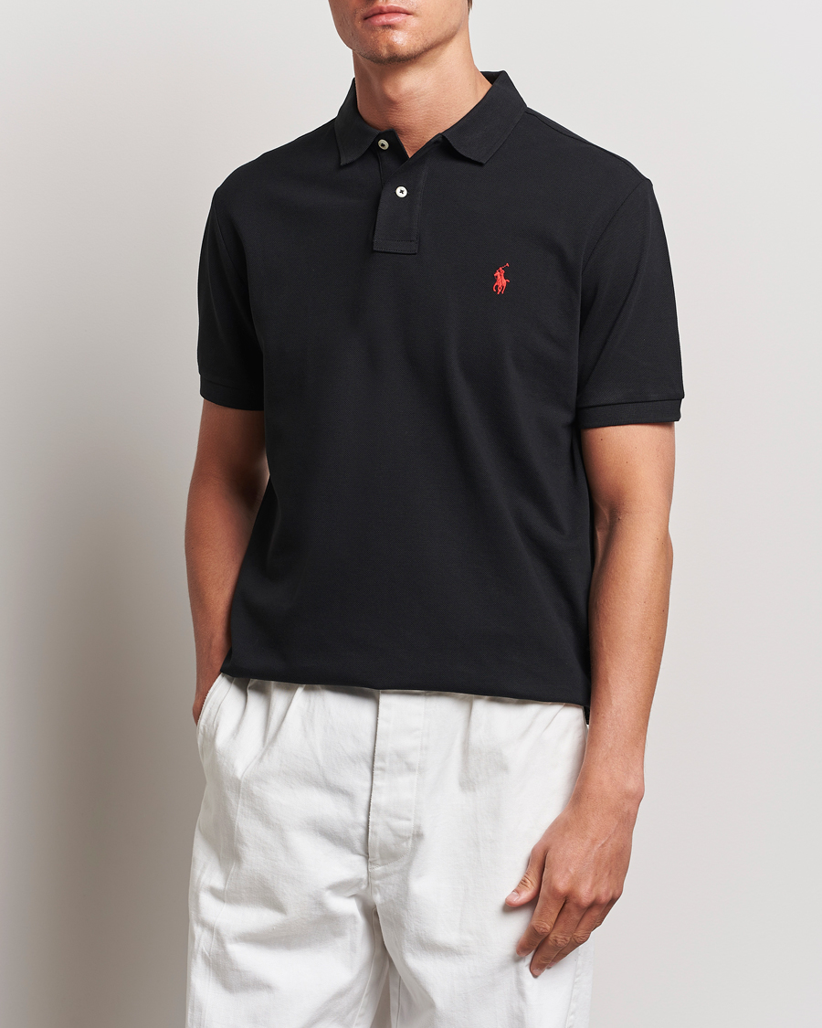 Herre | Kortermet piké | Polo Ralph Lauren | Custom Slim Fit Polo Black