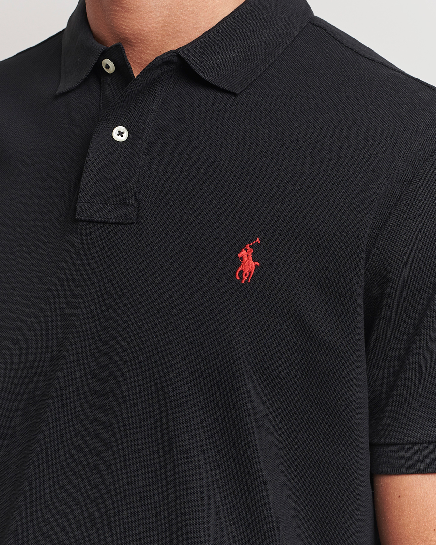 Herre | Pikéer | Polo Ralph Lauren | Custom Slim Fit Polo Black