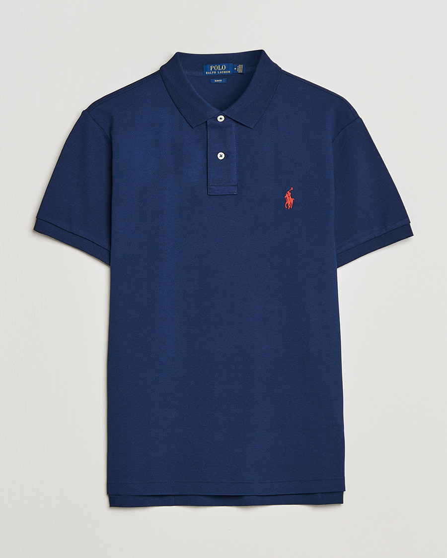 Herre | Pikéer | Polo Ralph Lauren | Slim Fit Polo Newport Navy