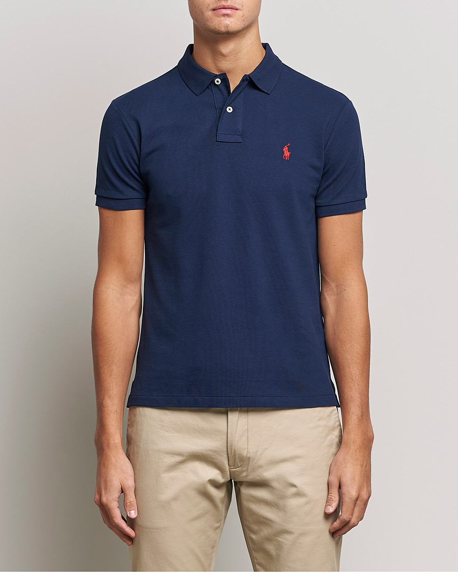 Herre | World of Ralph Lauren | Polo Ralph Lauren | Slim Fit Polo Newport Navy