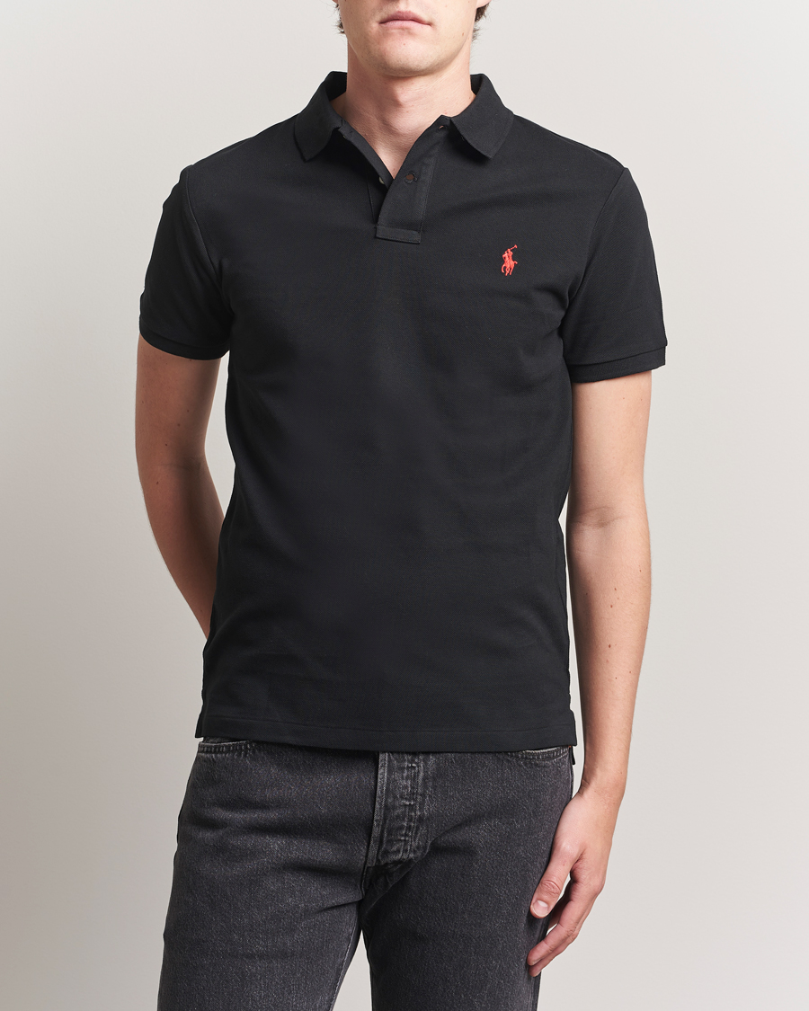 Herre | Pikéer | Polo Ralph Lauren | Slim Fit Polo Polo Black