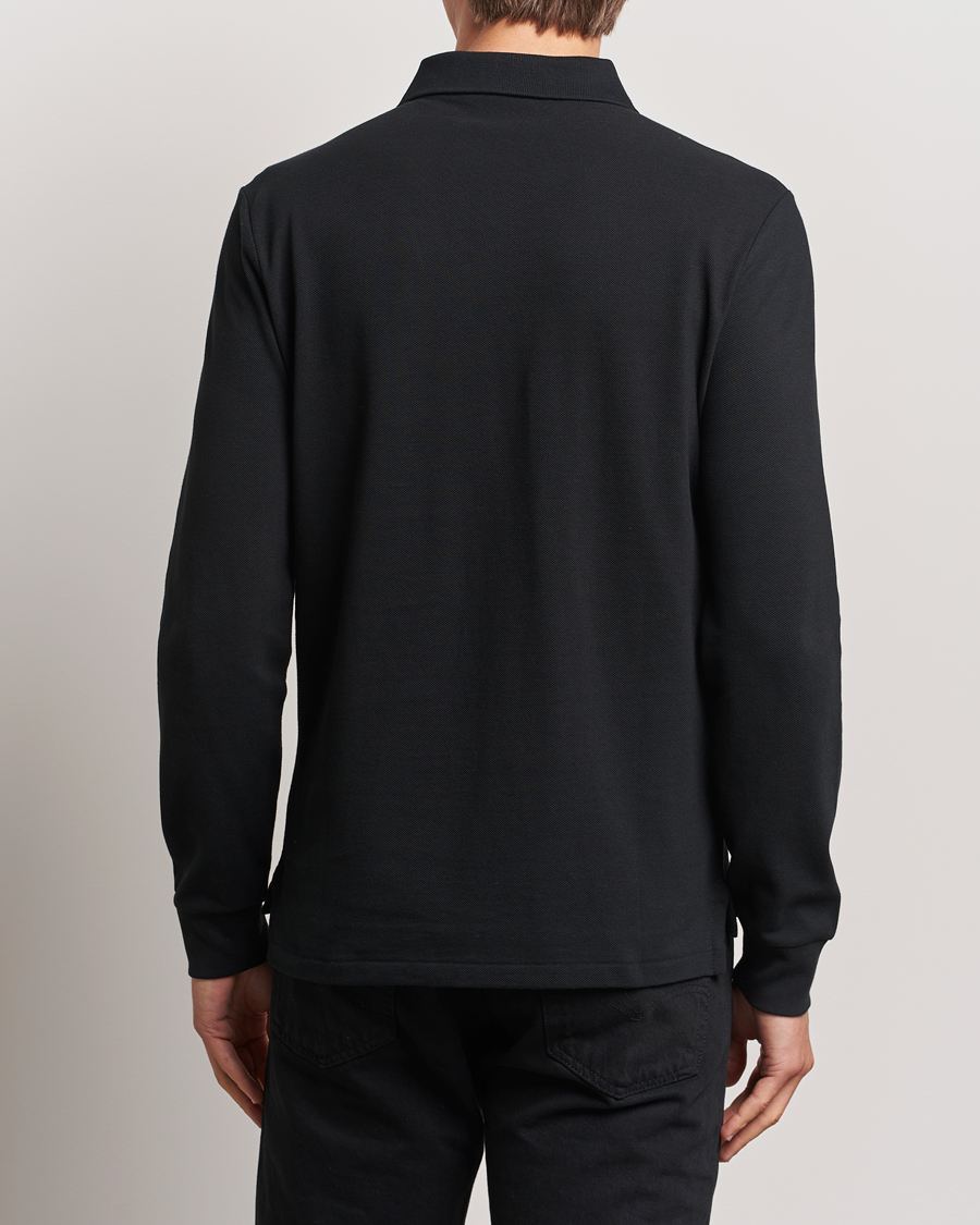 Herre | Pikéer | Polo Ralph Lauren | Custom Slim Fit Long Sleeve Polo Polo Black