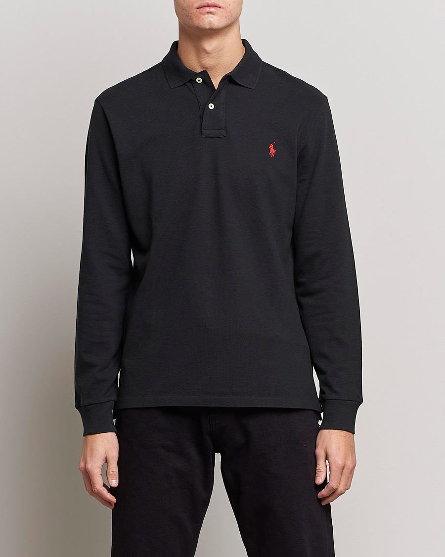 Herr |  | Polo Ralph Lauren | Slim Fit Long Sleeve Polo Polo Black