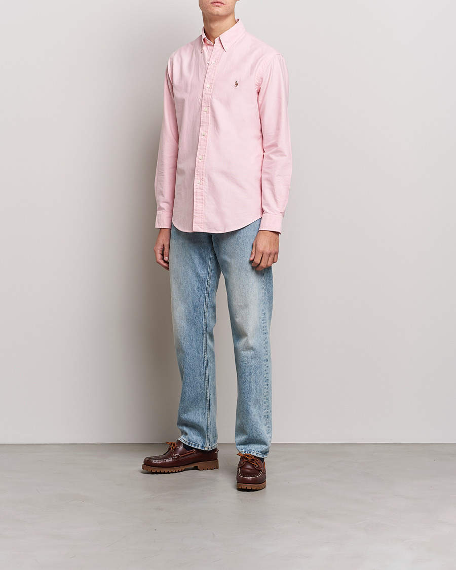 Herre |  | Polo Ralph Lauren | Custom Fit Oxford Shirt Pink