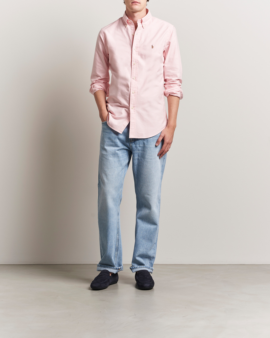 Herre | Skjorter | Polo Ralph Lauren | Custom Fit Oxford Shirt Pink