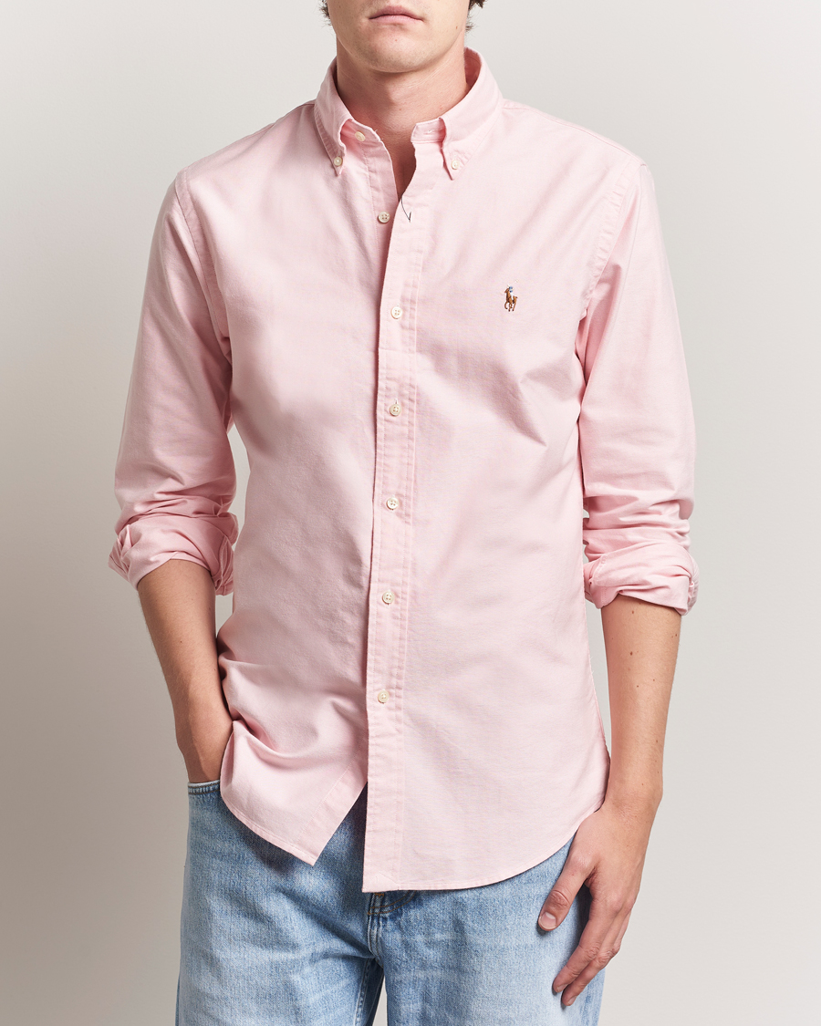 Herre | Skjorter | Polo Ralph Lauren | Custom Fit Oxford Shirt Pink