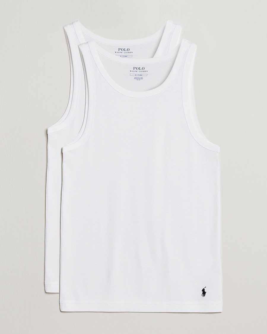 Herre | T-Shirts | Polo Ralph Lauren | 2-Pack Classic Tank White