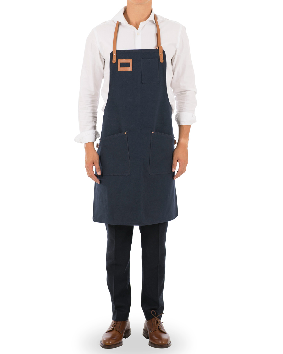Herre | Sandqvist Ekstedt Cotton Apron Blue | Sandqvist | Ekstedt Cotton Apron Blue