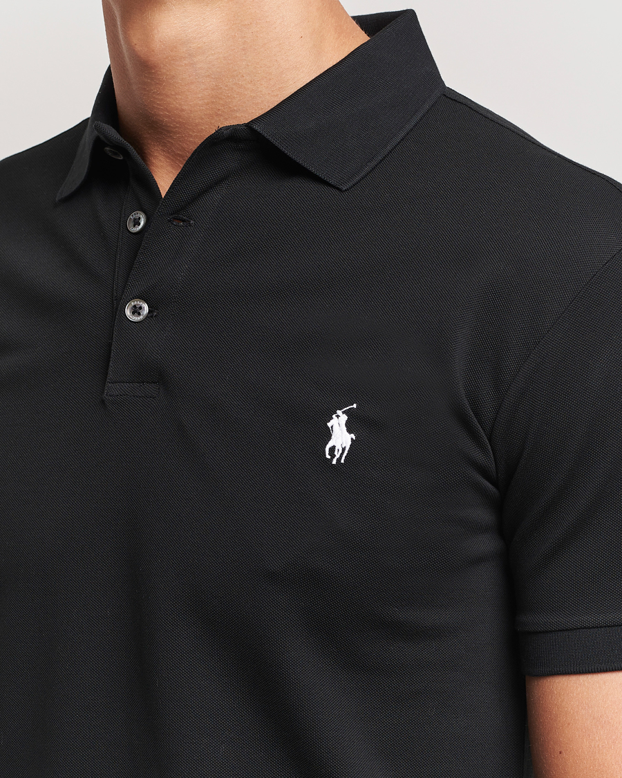 Herre | Pikéer | Polo Ralph Lauren | Slim Fit Stretch Polo Black