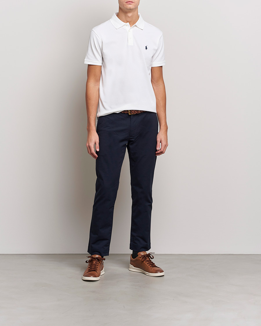 Herre | Pikéer | Polo Ralph Lauren | Slim Fit Stretch Polo White