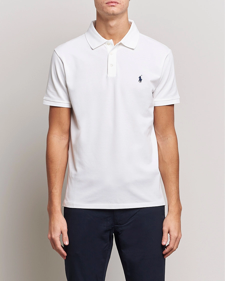 Herre | The Classics of Tomorrow | Polo Ralph Lauren | Slim Fit Stretch Polo White