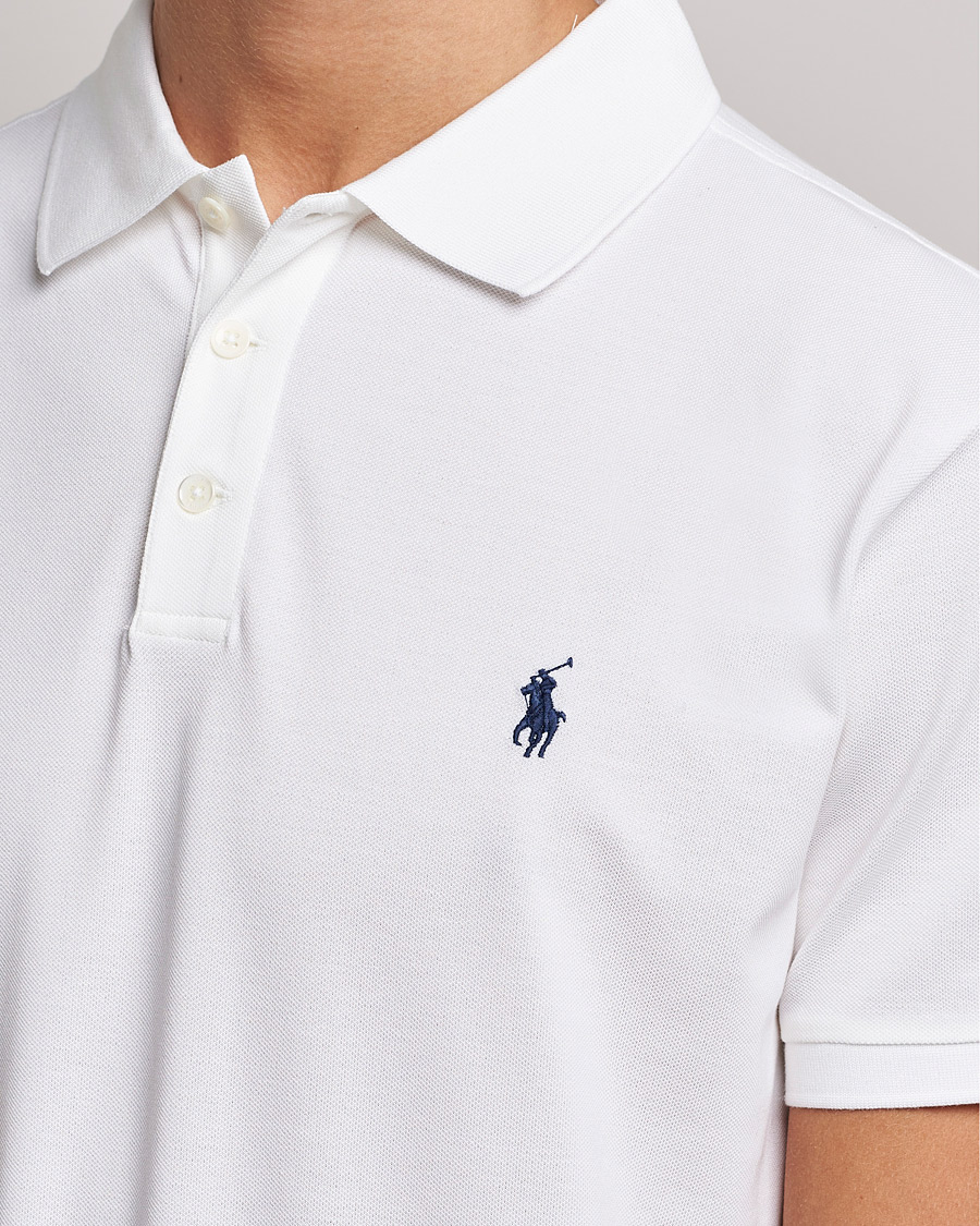 Herre | Pikéer | Polo Ralph Lauren | Slim Fit Stretch Polo White