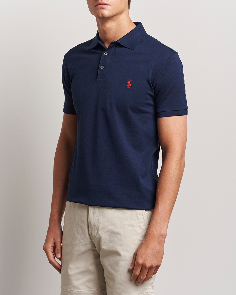 Herre | Pikéer | Polo Ralph Lauren | Slim Fit Stretch Polo Refined Navy