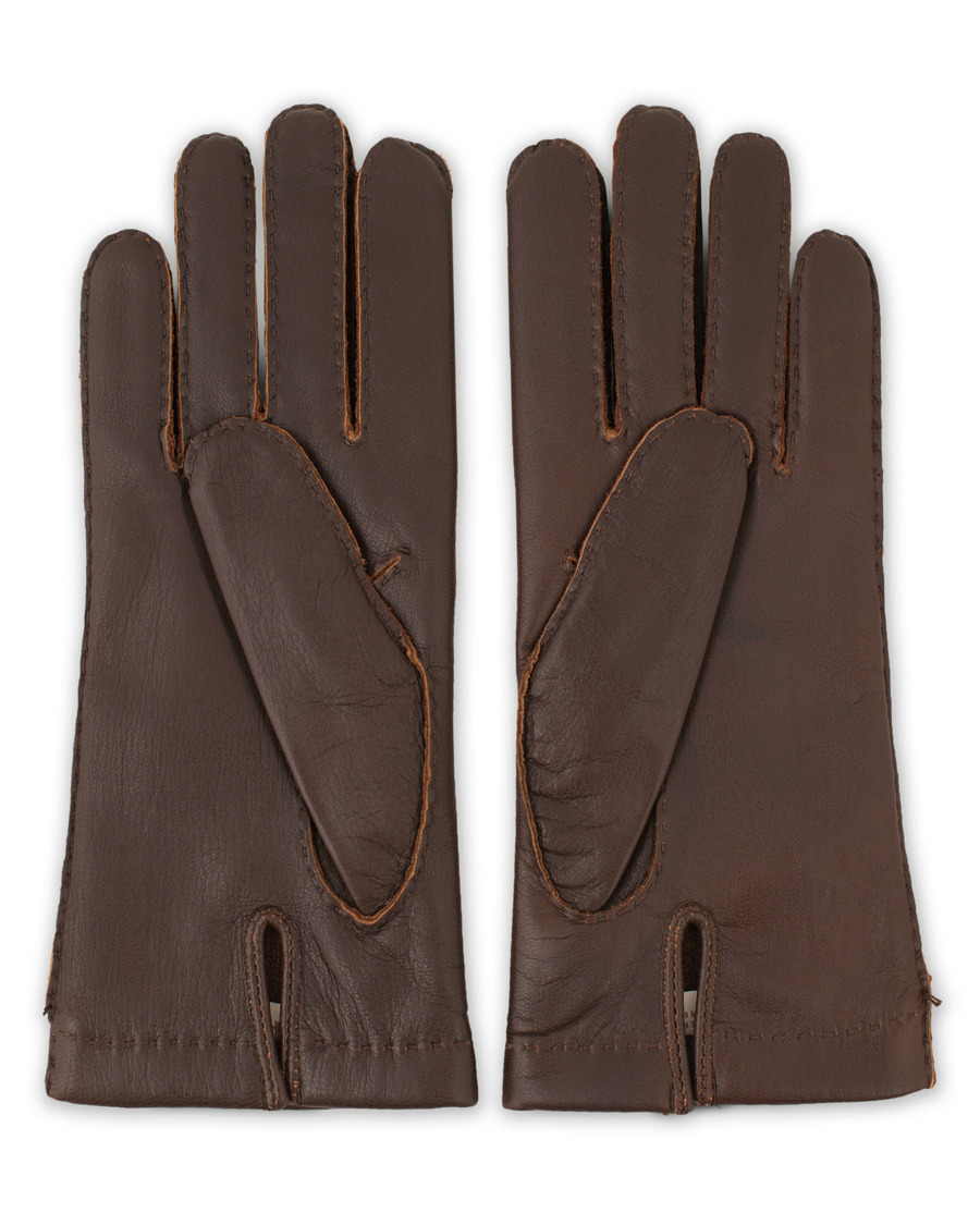 Herre | Hestra Elk Handsewn Cashmere Lined Glove Espresso Brown | Hestra | Elk Handsewn Cashmere Lined Glove Espresso Brown