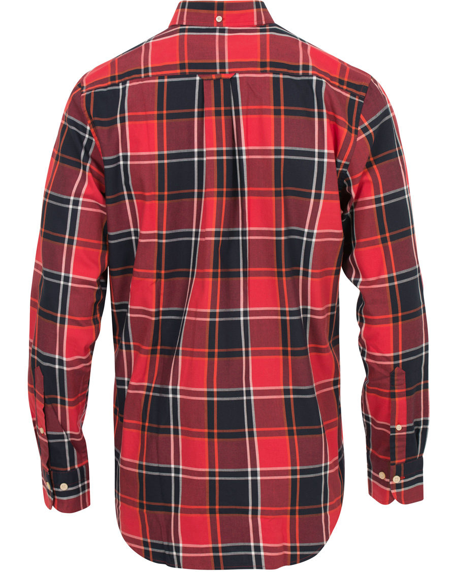 Herre | Skjorter | GANT | Regular Fit Tech Prep Twill Big Check Shirt Red
