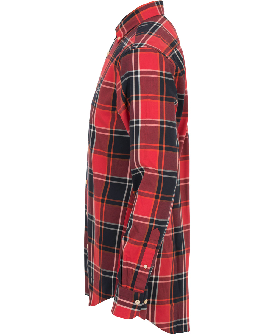Herre | Skjorter | GANT | Regular Fit Tech Prep Twill Big Check Shirt Red