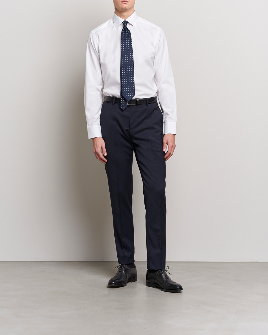 Herre | Skjorter | Eton | Slim Fit Poplin Shirt White