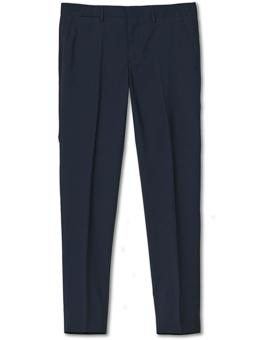 Herre | Bukser | J.Lindeberg | Paulie Comfort Wool Trousers Navy