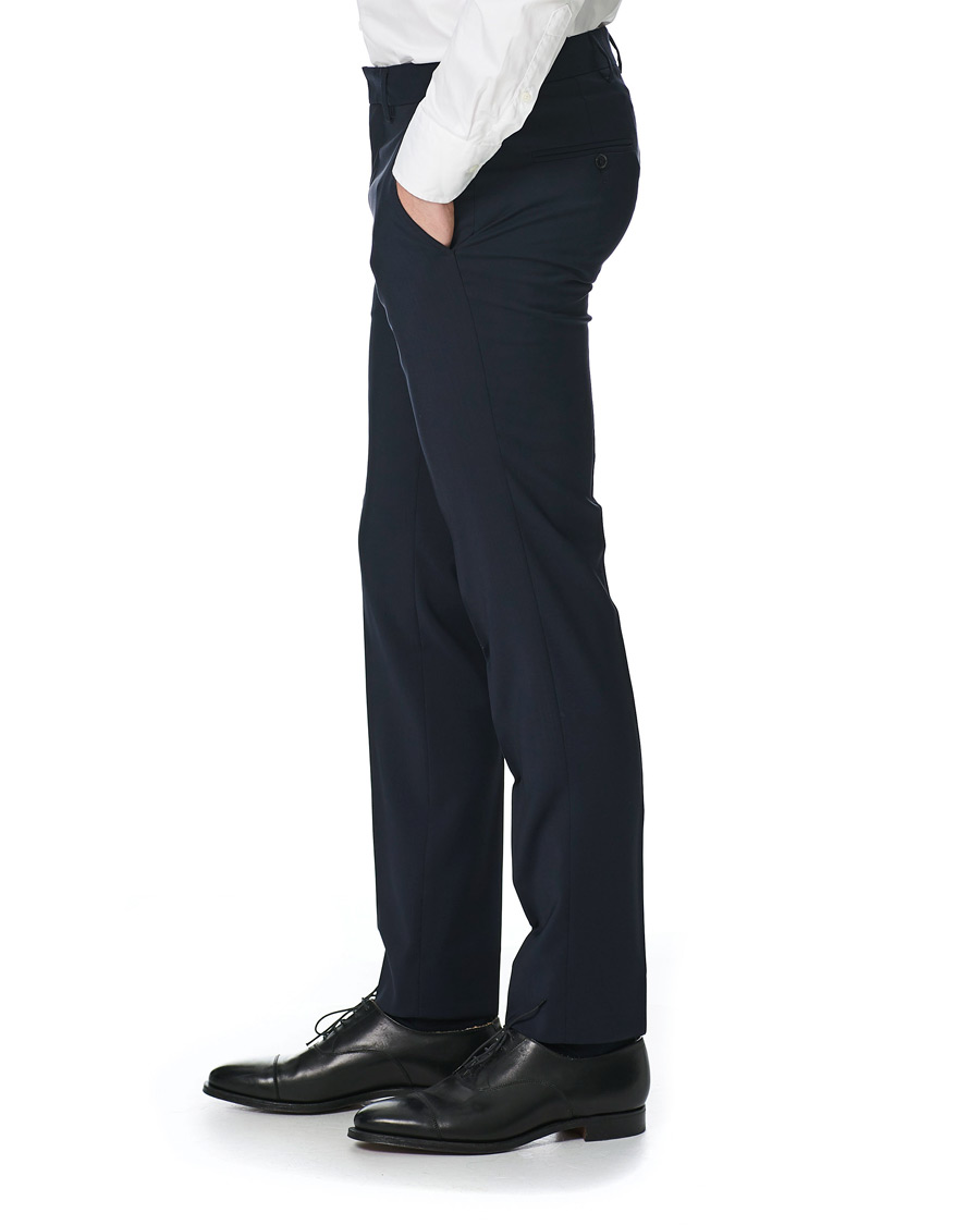 Herre | Bukser | J.Lindeberg | Paulie Comfort Wool Trousers Navy
