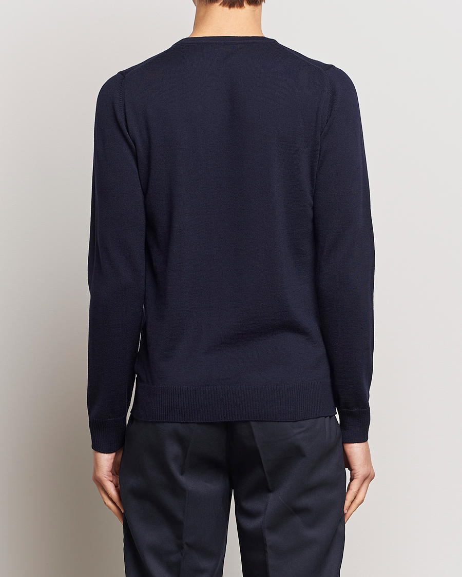Herre | Gensere | J.Lindeberg | Lyle True Merino Crew Neck Pullover Navy