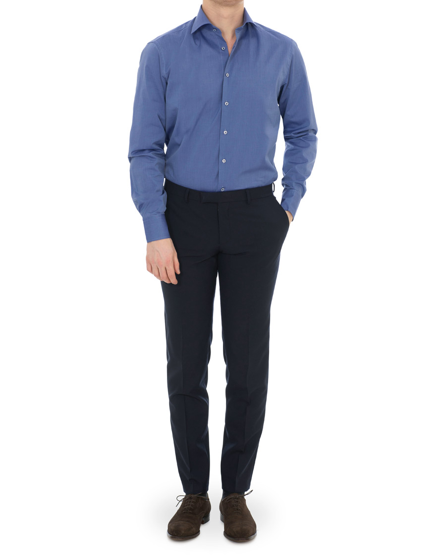 Herre | Skjorter | Stenströms | Fitted Body Shirt Navy