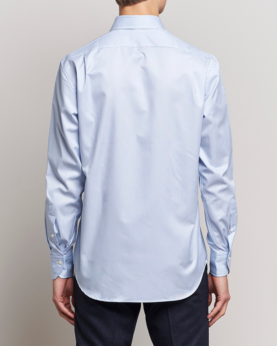 Herre | Skjorter | Stenströms | Fitted Body Thin Stripe Shirt White/Blue