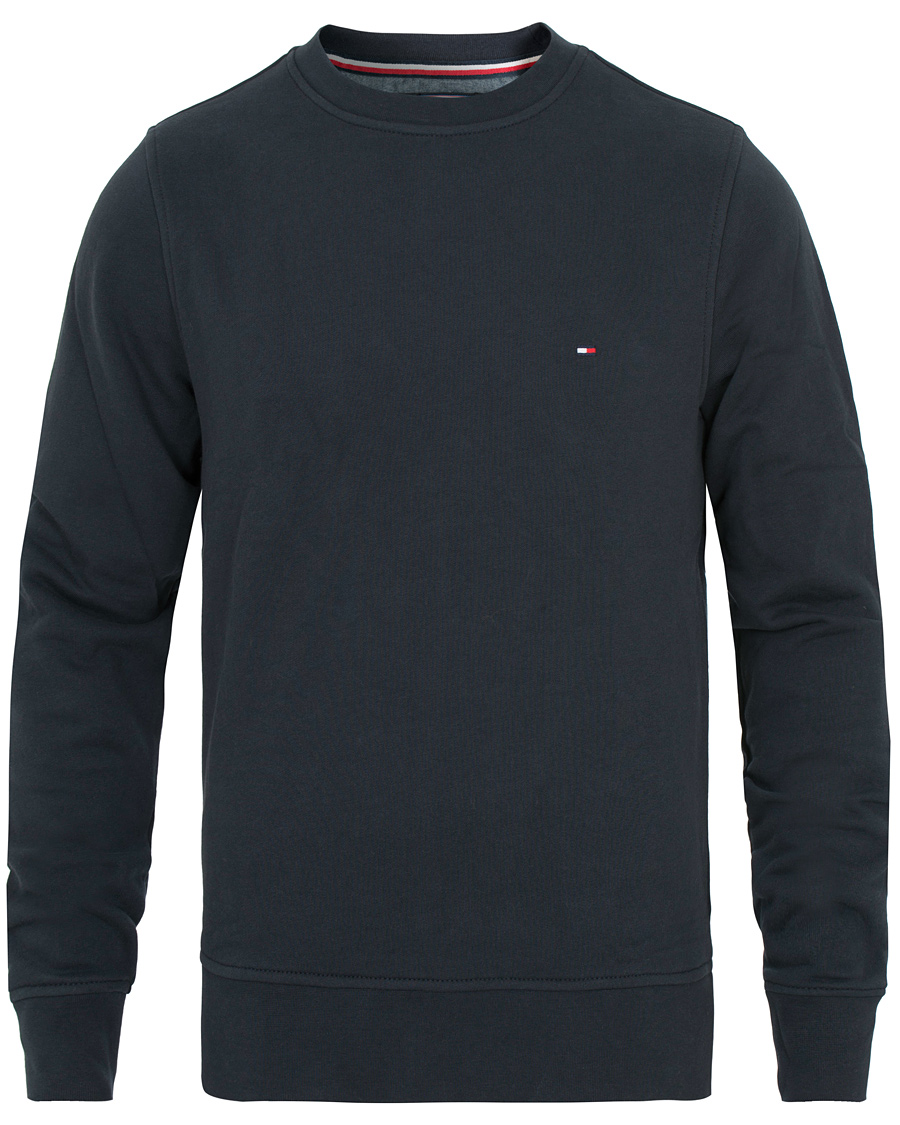 Herre | Gensere | Tommy Hilfiger | Cotton Crew Neck Sweatshirt Sky Captain