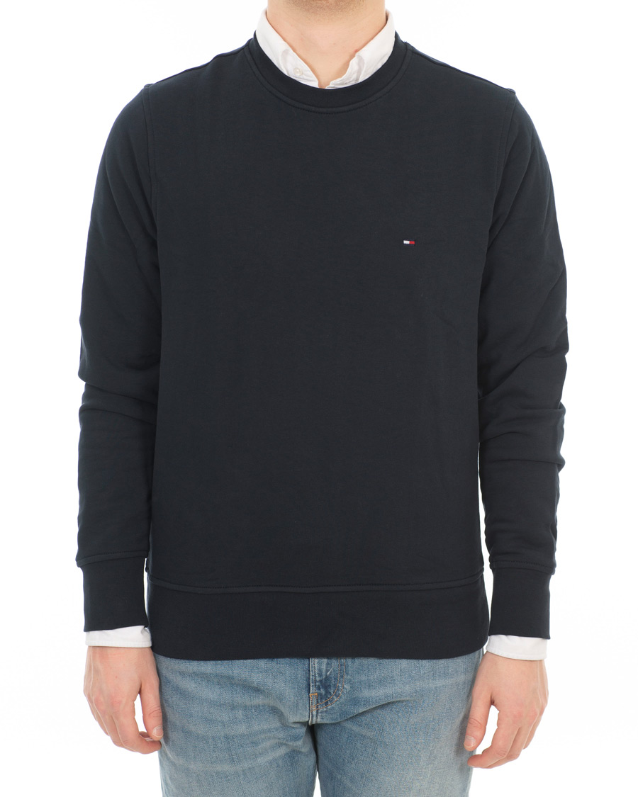 Herre | Gensere | Tommy Hilfiger | Cotton Crew Neck Sweatshirt Sky Captain