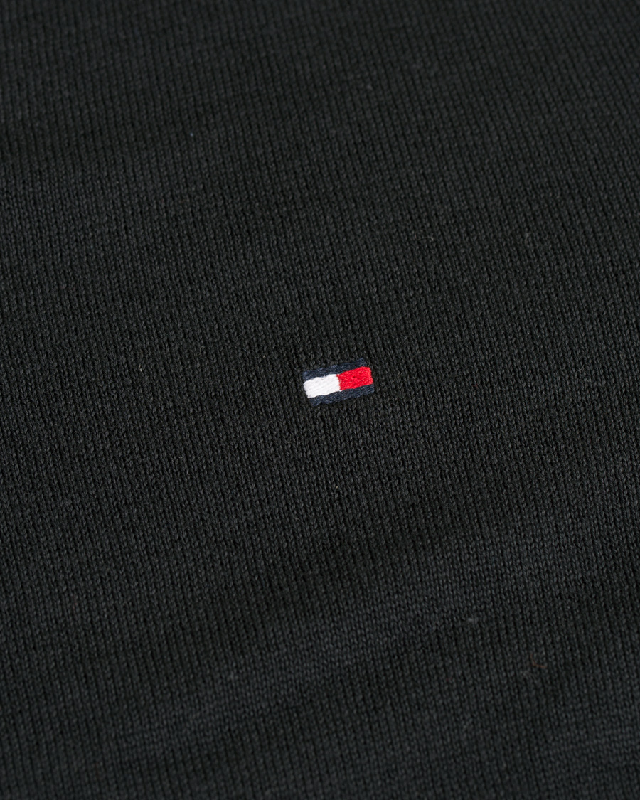 Herre | Gensere | Tommy Hilfiger | Cotton/Silk V-Neck Pullover Flag Black