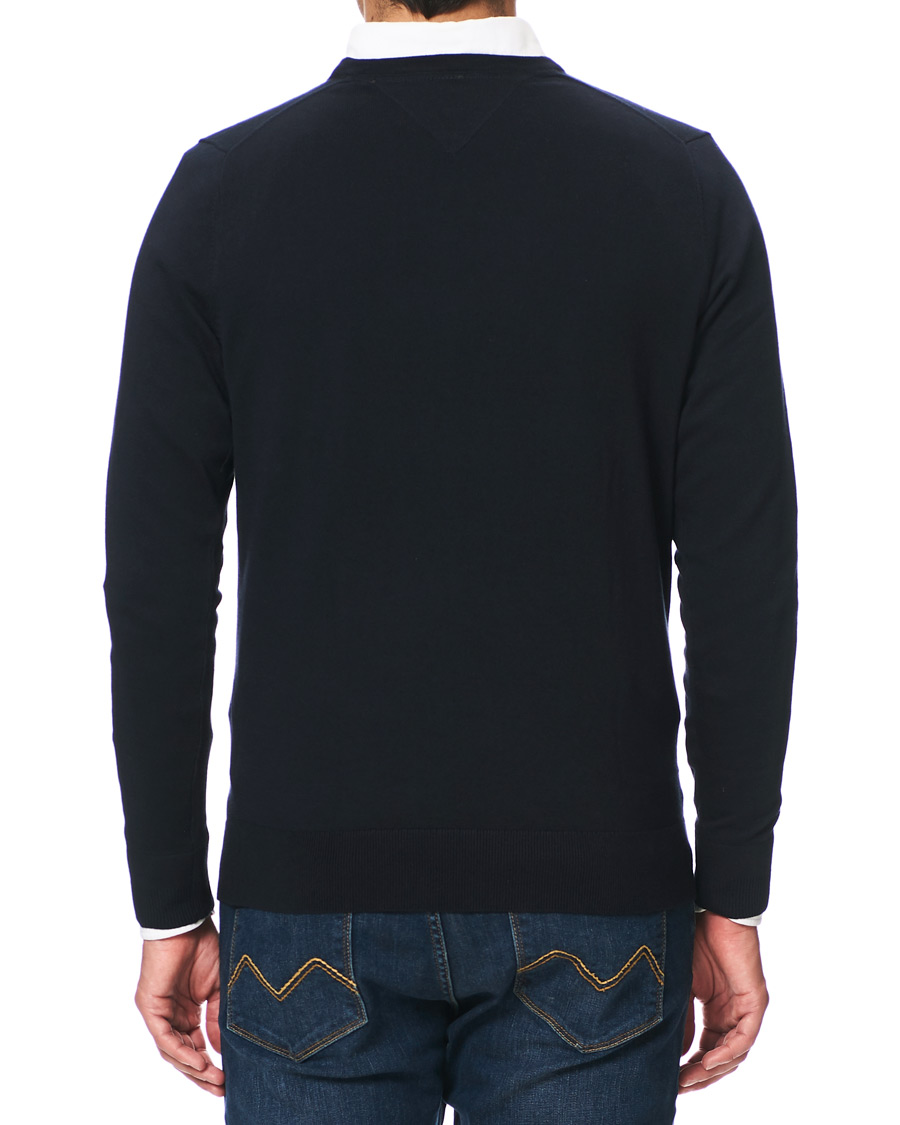 Herre | Gensere | Tommy Hilfiger | Cotton/Silk V-Neck Pullover Sky Captain