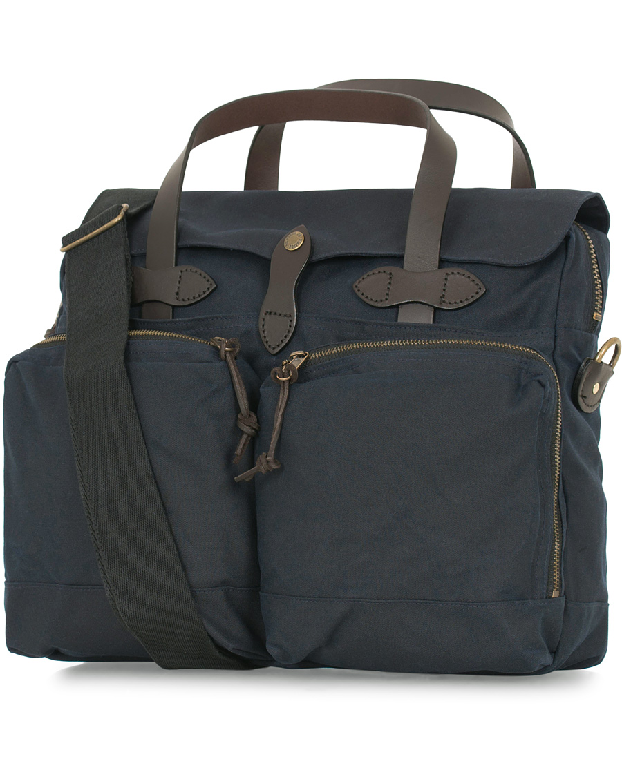 Herre | Filson 24-Hour Tin Briefcase Navy Canvas | Filson | 24-Hour Tin Briefcase Navy Canvas