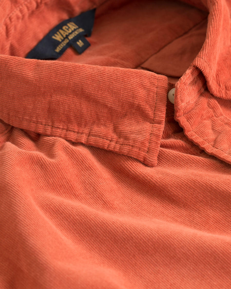 Herre | Skjorter | WACAY | Gusto Baby Cord Shirt Coral