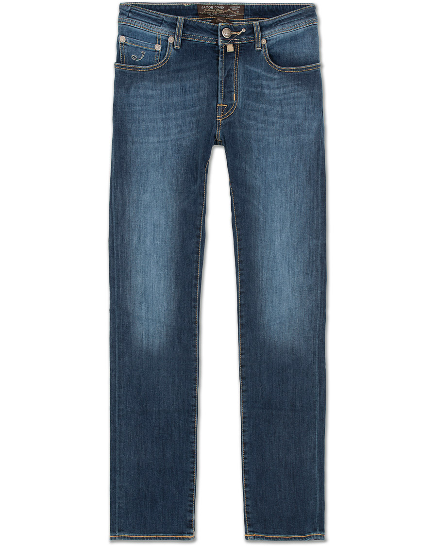 Herre | Jeans | Jacob Cohën | 688 Slim Jeans Mid Blue