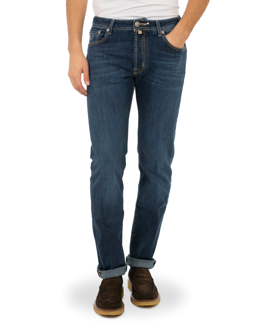 Herre | Jeans | Jacob Cohën | 688 Slim Jeans Mid Blue