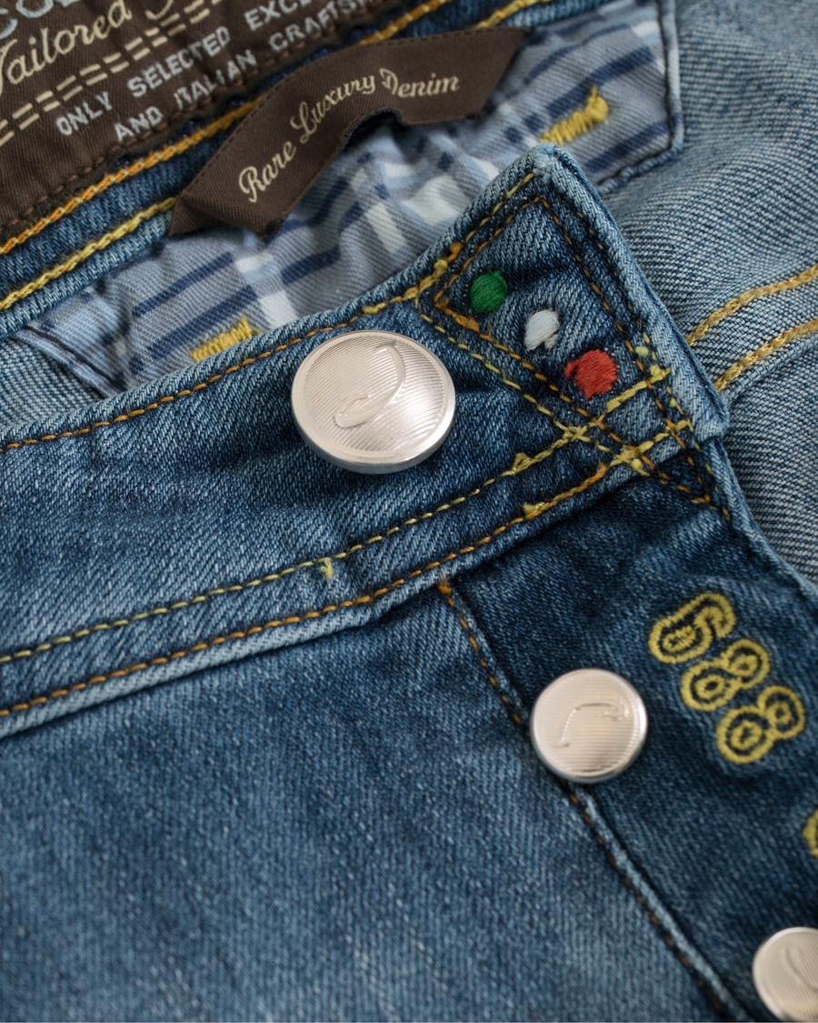 Herre | Jeans | Jacob Cohën | Jacob Cohen 688 Slim Jeans Light Blue