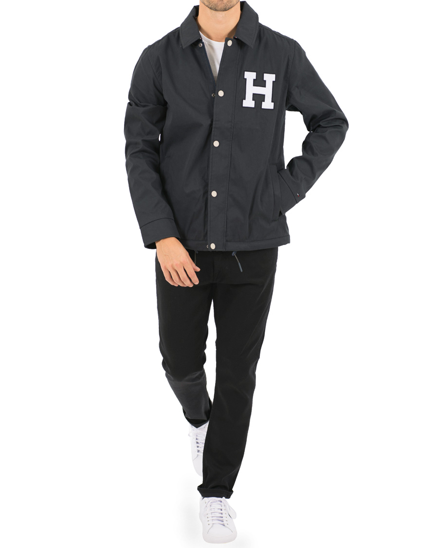 tommy hilfiger coach jacket navy